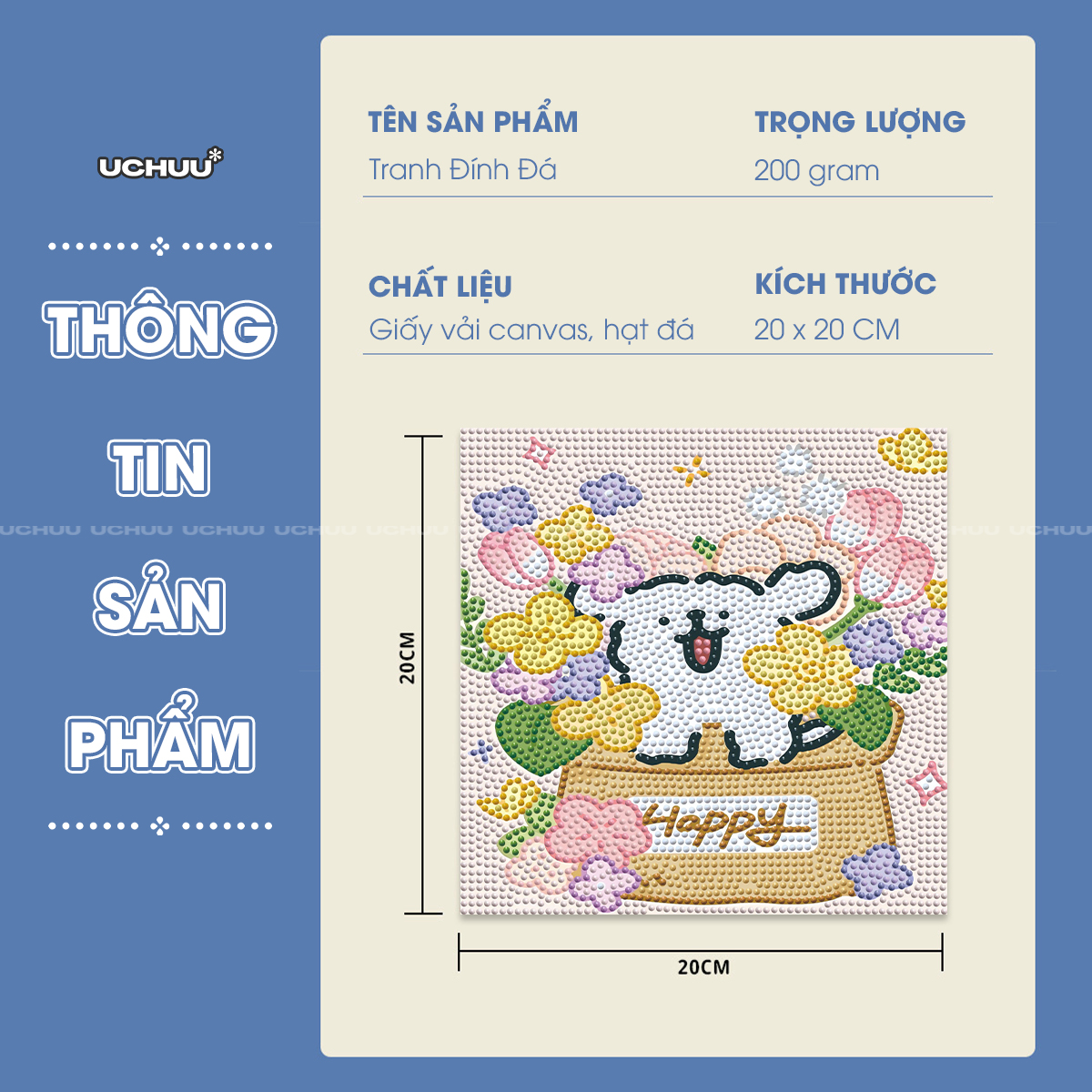 Tranh Đính Đá
