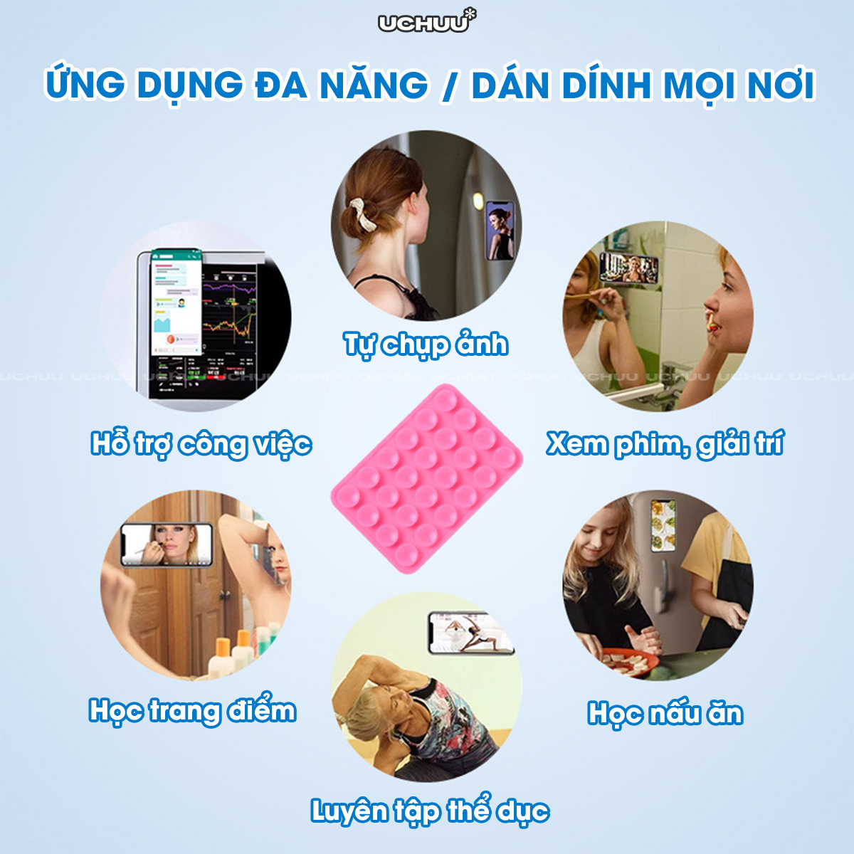 Tấm Chân Hít Silicon