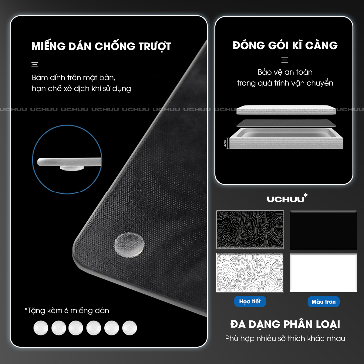 Lót Chuột Kính Cường Lực