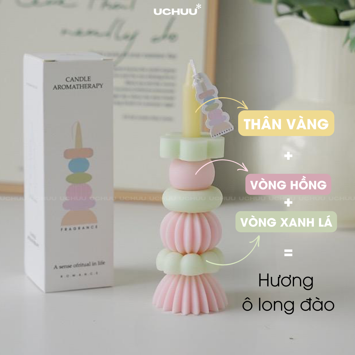 Nến Thơm Xếp Hình Tháp