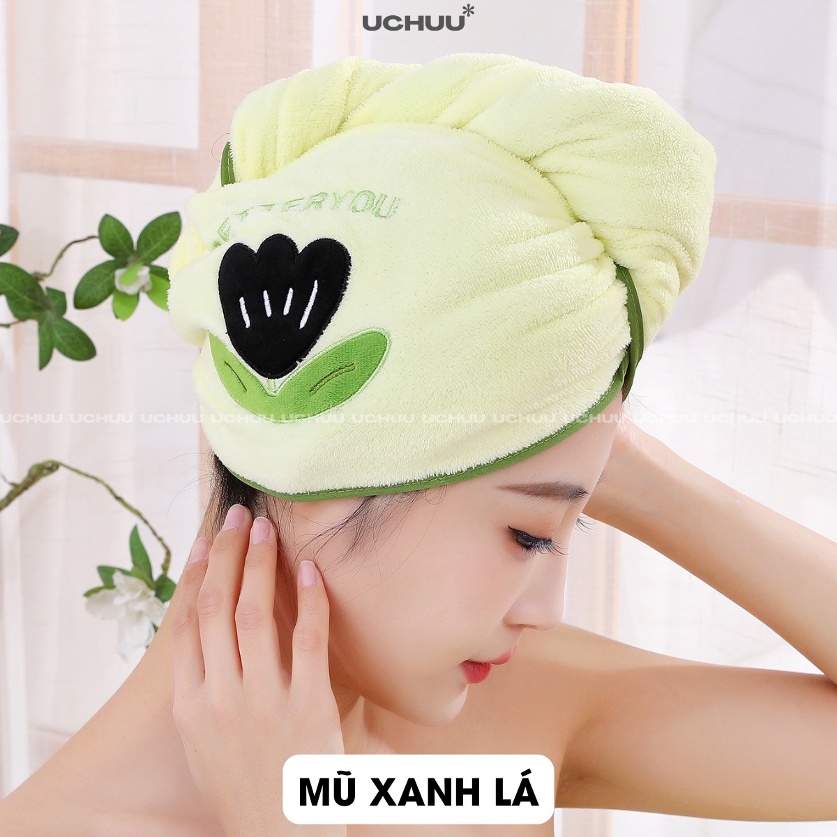 Khăn Tắm Quấn Thêu Hình