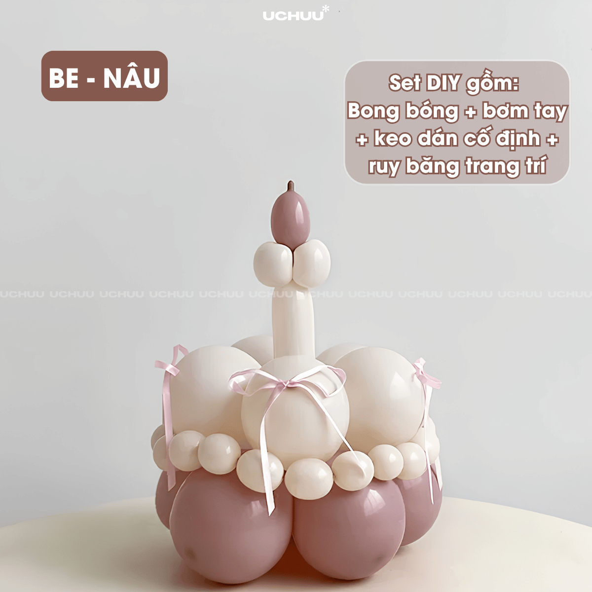 Bánh Kem Bong Bóng DIY