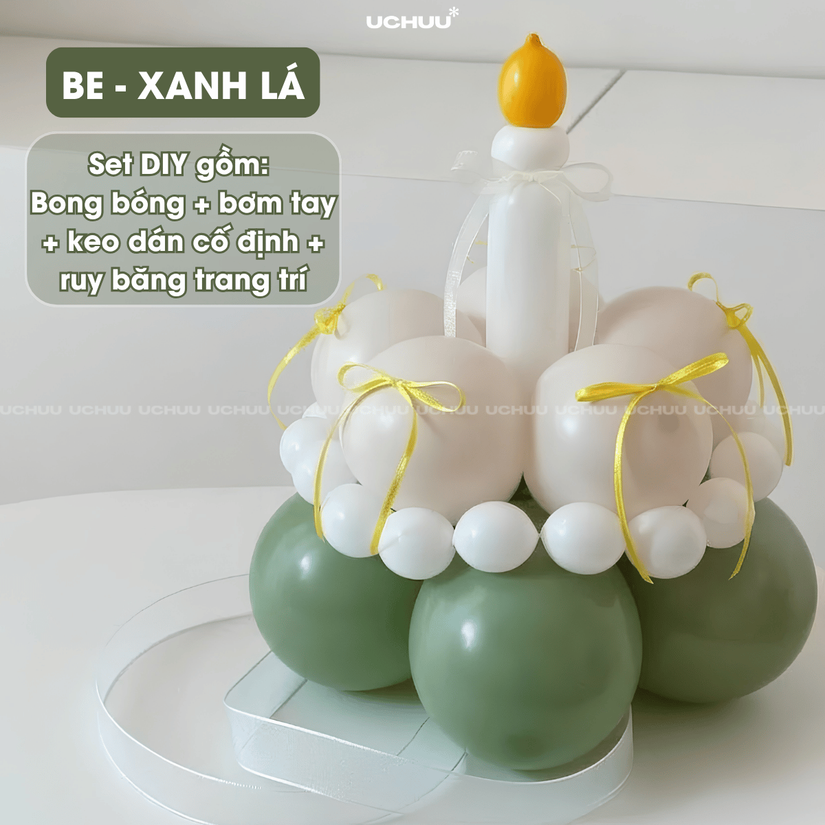 Bánh Kem Bong Bóng DIY