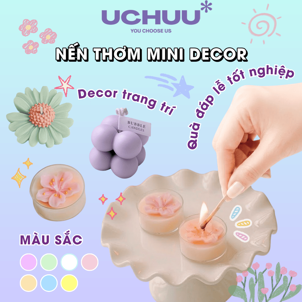 Nến Thơm Mini Decor