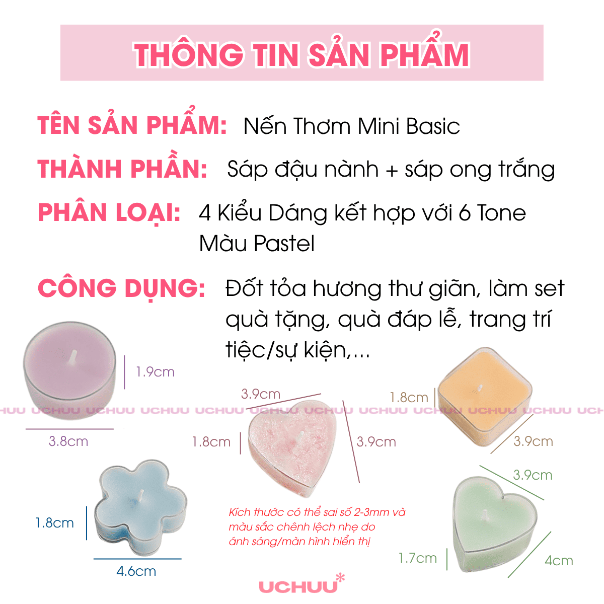 Nến Thơm Mini Basic