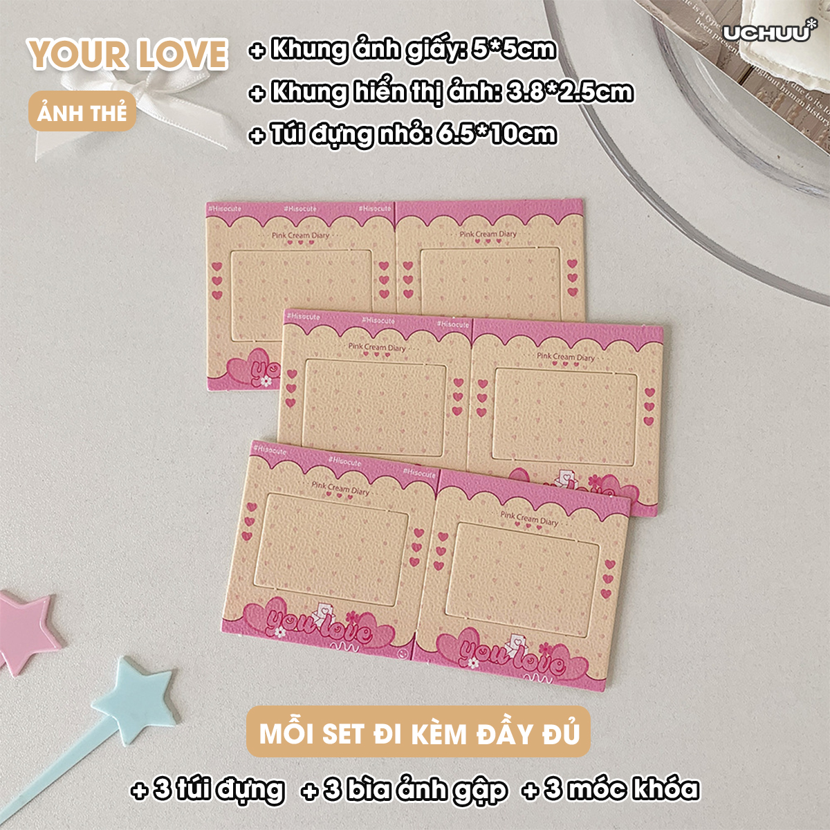 Móc Khoá Ảnh Gập
