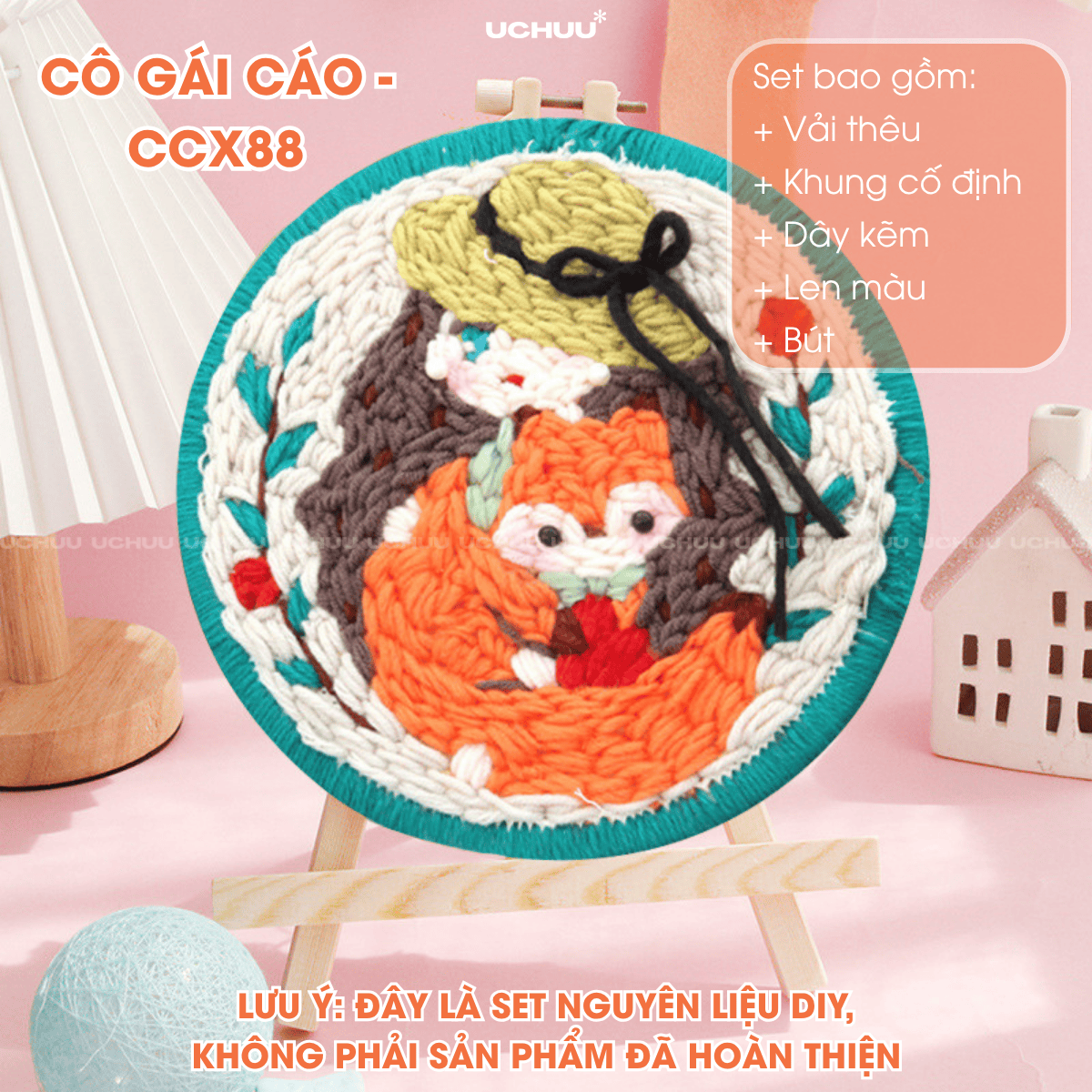 Tranh Thêu Len Nổi