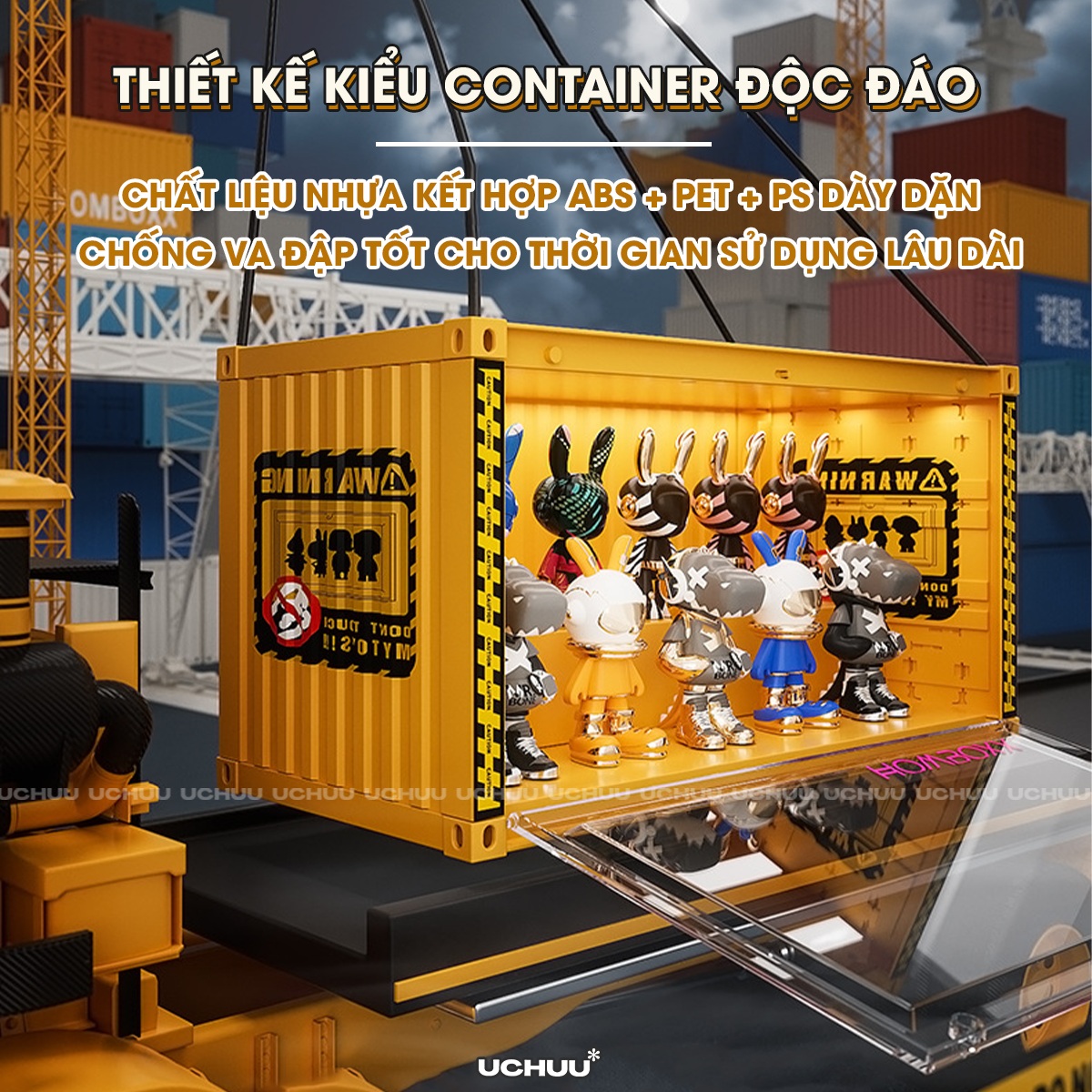 Hộp Trưng Bày Mô Hình Container
