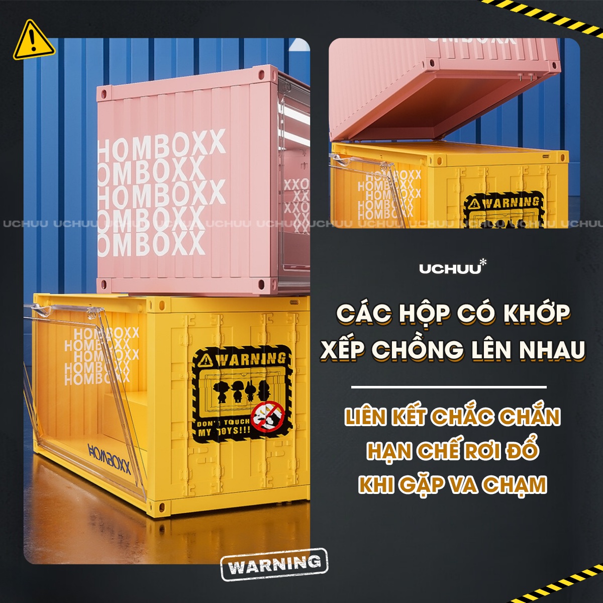 Hộp Trưng Bày Mô Hình Container