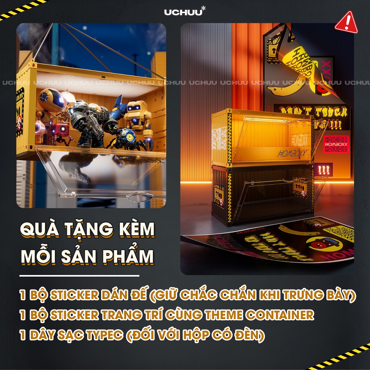 Hộp Trưng Bày Mô Hình Container