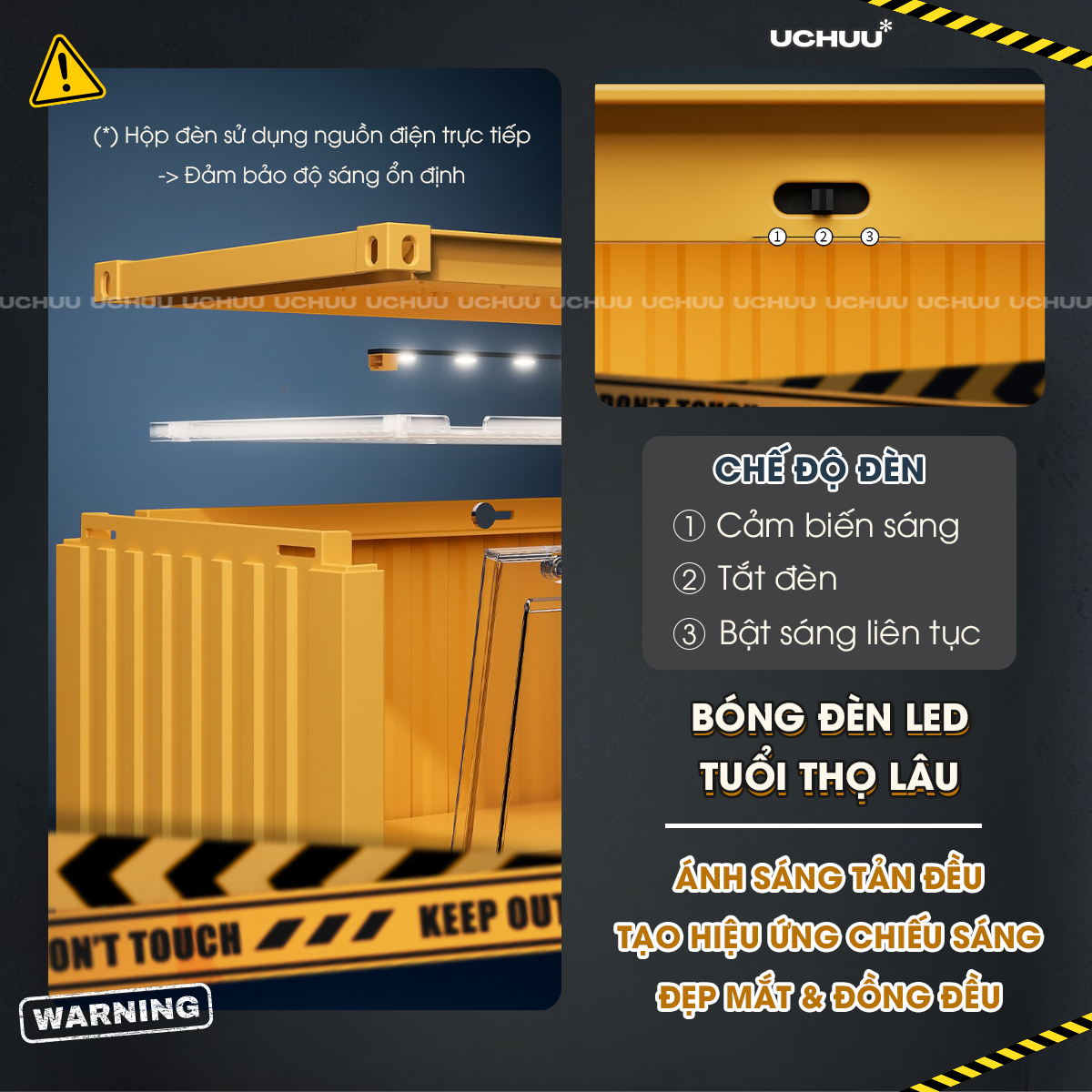 Hộp Trưng Bày Mô Hình Container