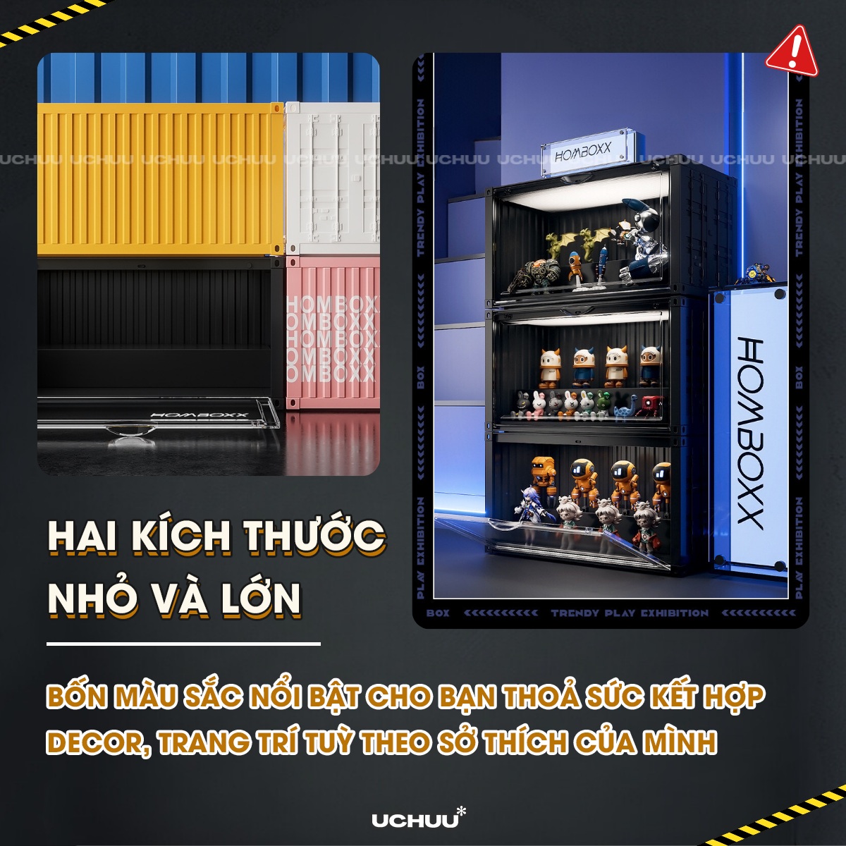 Hộp Trưng Bày Mô Hình Container