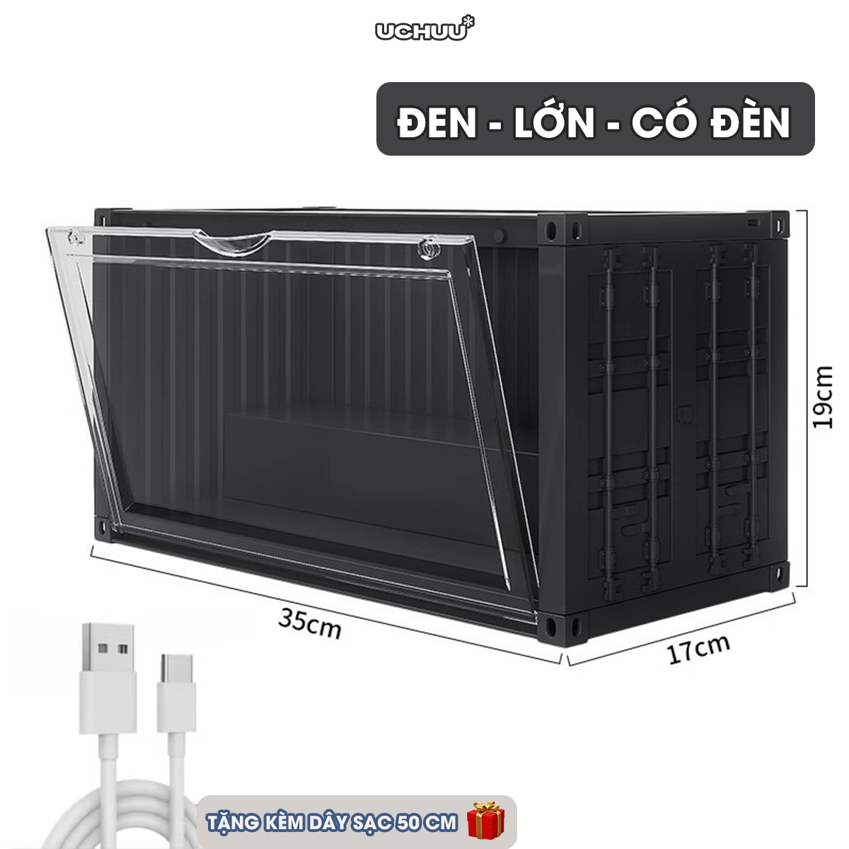 Hộp Trưng Bày Mô Hình Container