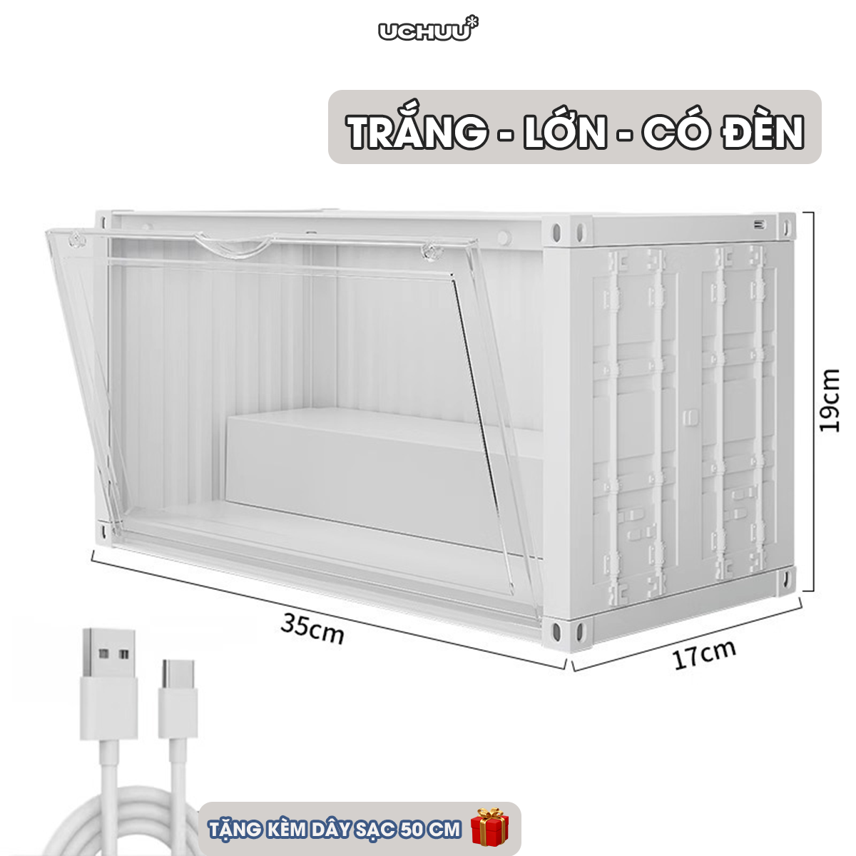 Hộp Trưng Bày Mô Hình Container