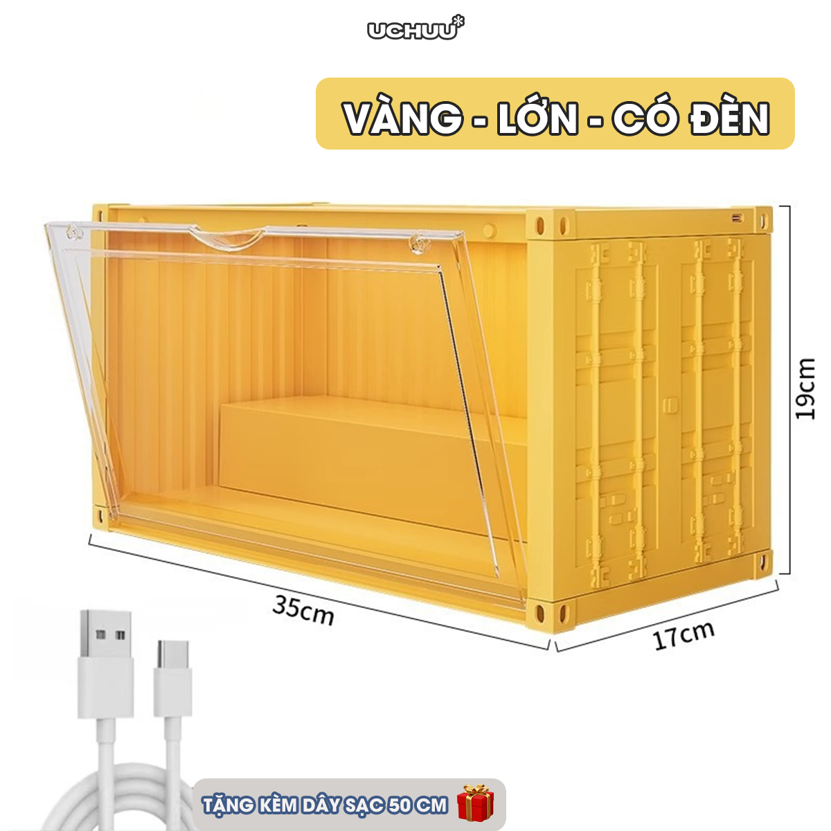 Hộp Trưng Bày Mô Hình Container