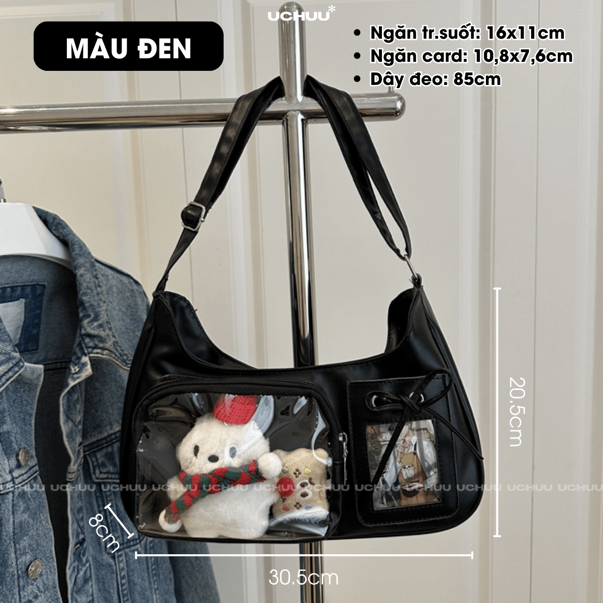 Túi Da Đính Nơ