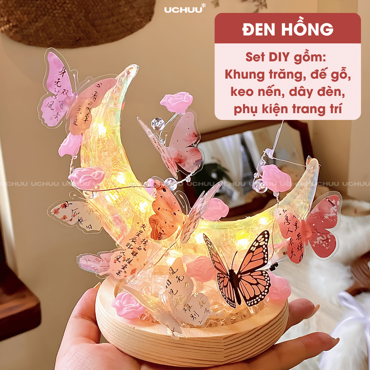 Đèn Trăng Bướm DIY