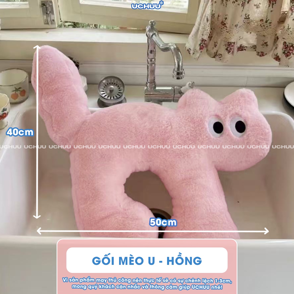 Gối Ôm Mèo Chữ U