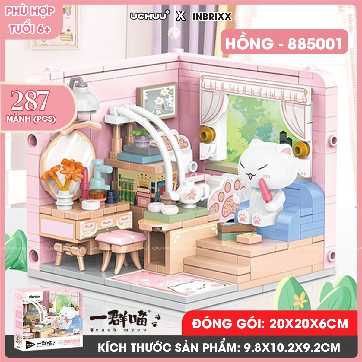 Bộ Lắp Ráp Mô Hình Nhà Mèo