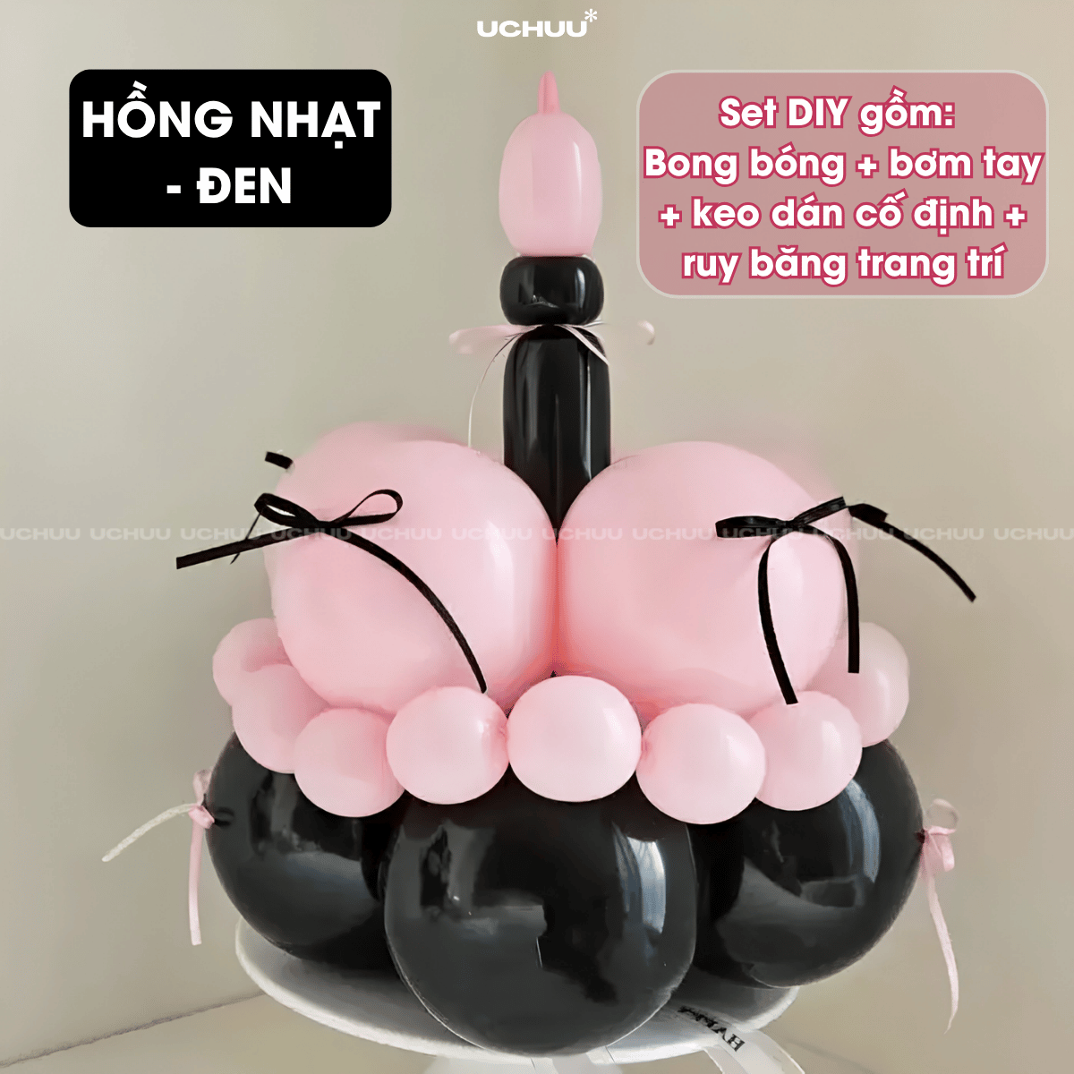 Bánh Kem Bong Bóng DIY