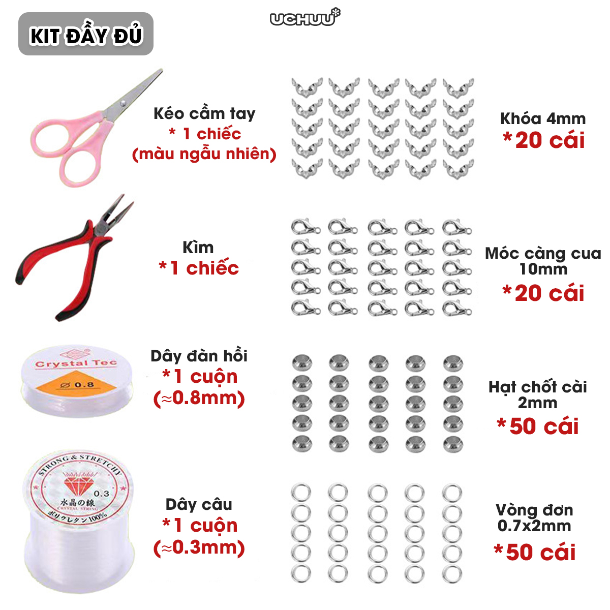 Phụ Kiện Làm Vòng DIY