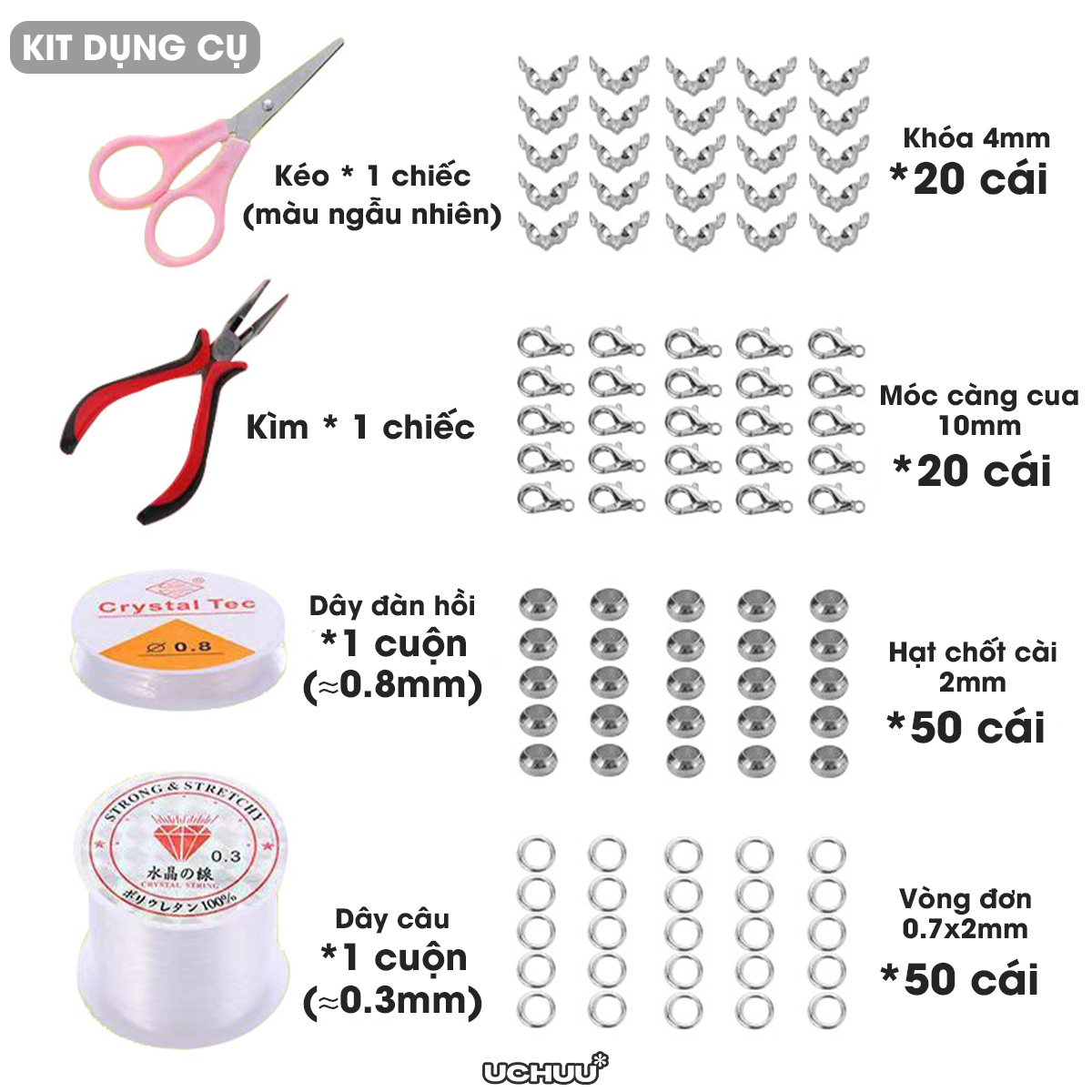 Set Cườm Xỏ Hạt