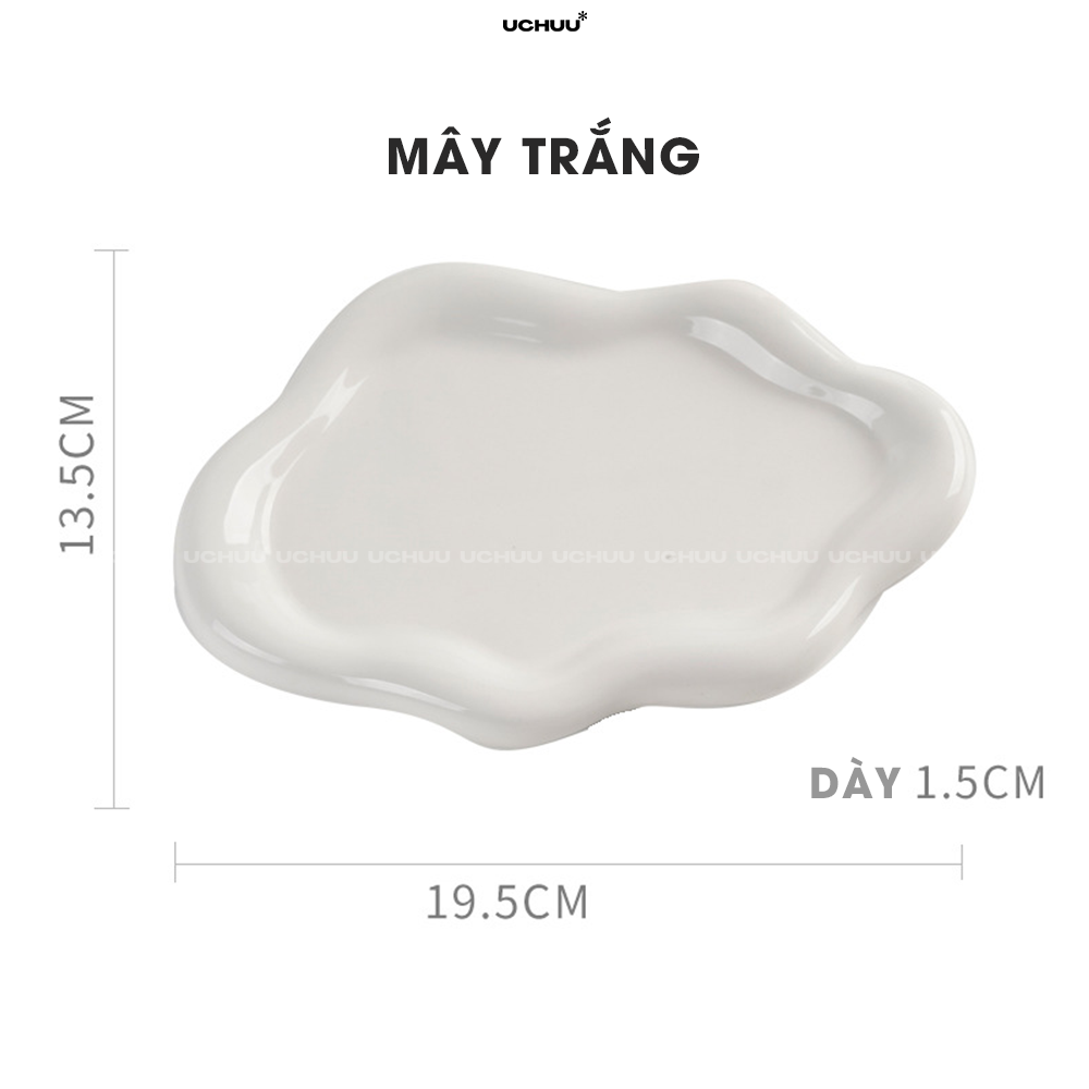 Khay Sứ Viền Dày