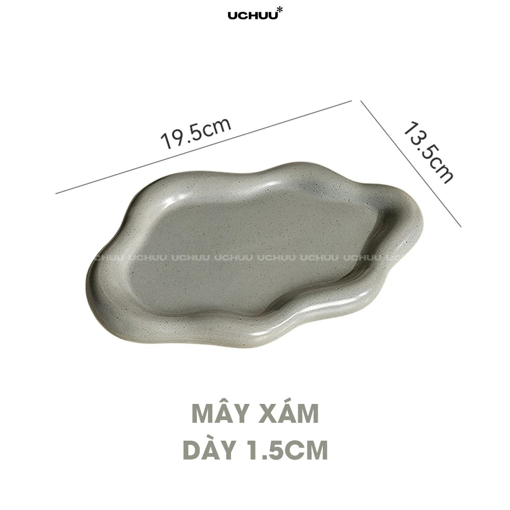 Khay Sứ Viền Dày