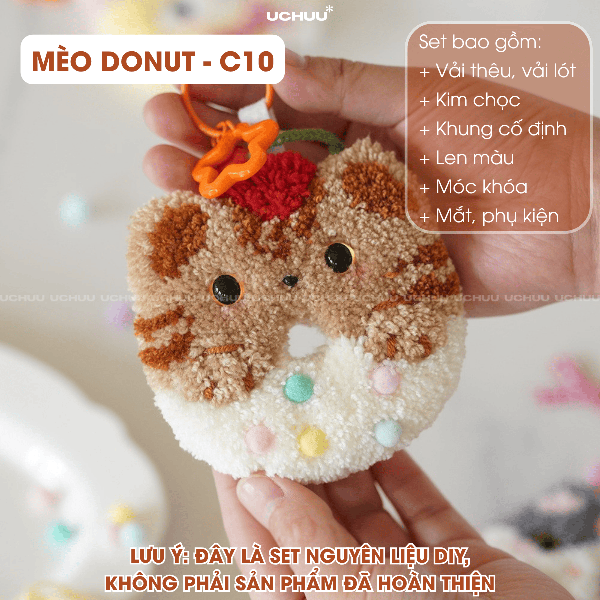 Móc Khoá Len Nổi
