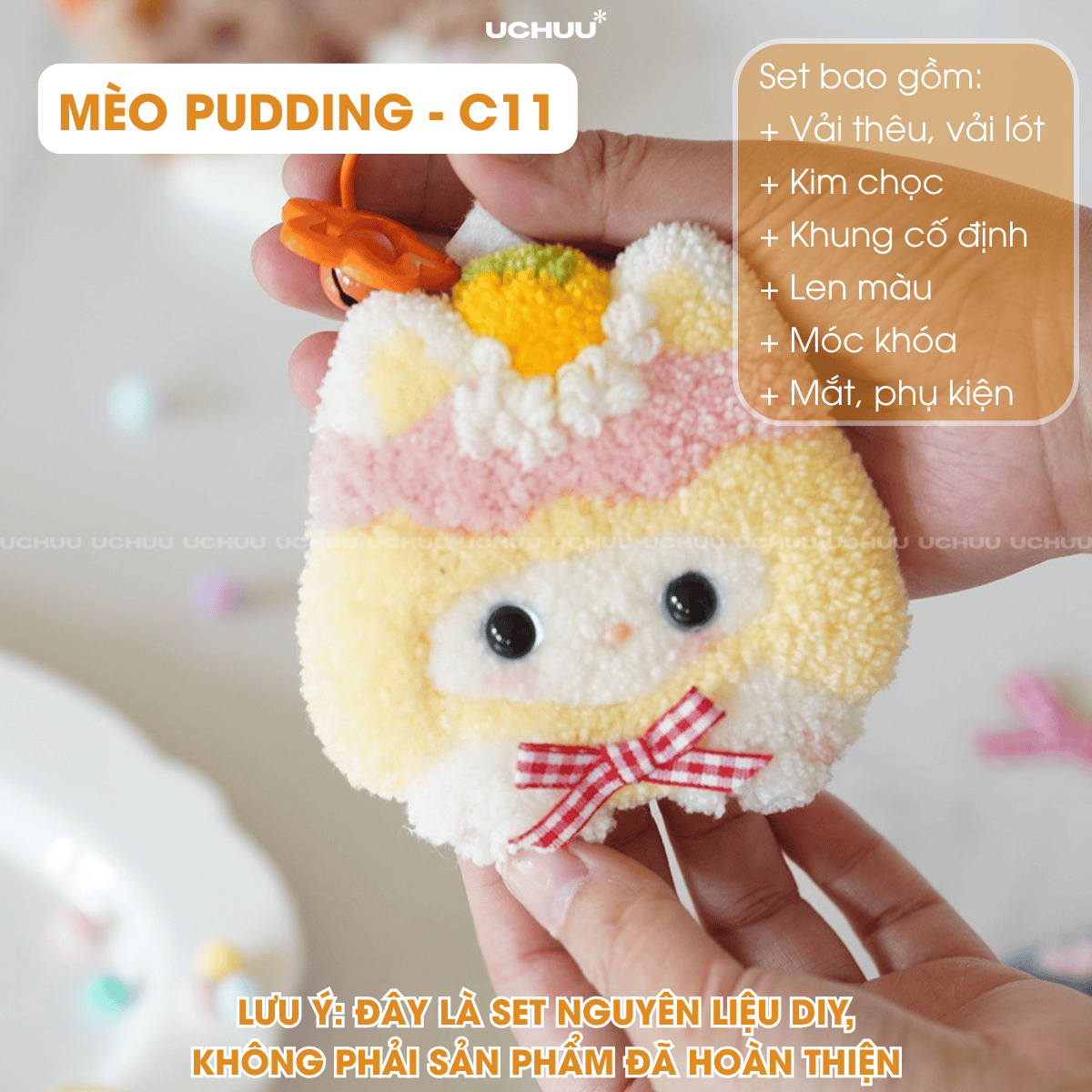 Móc Khoá Len Nổi