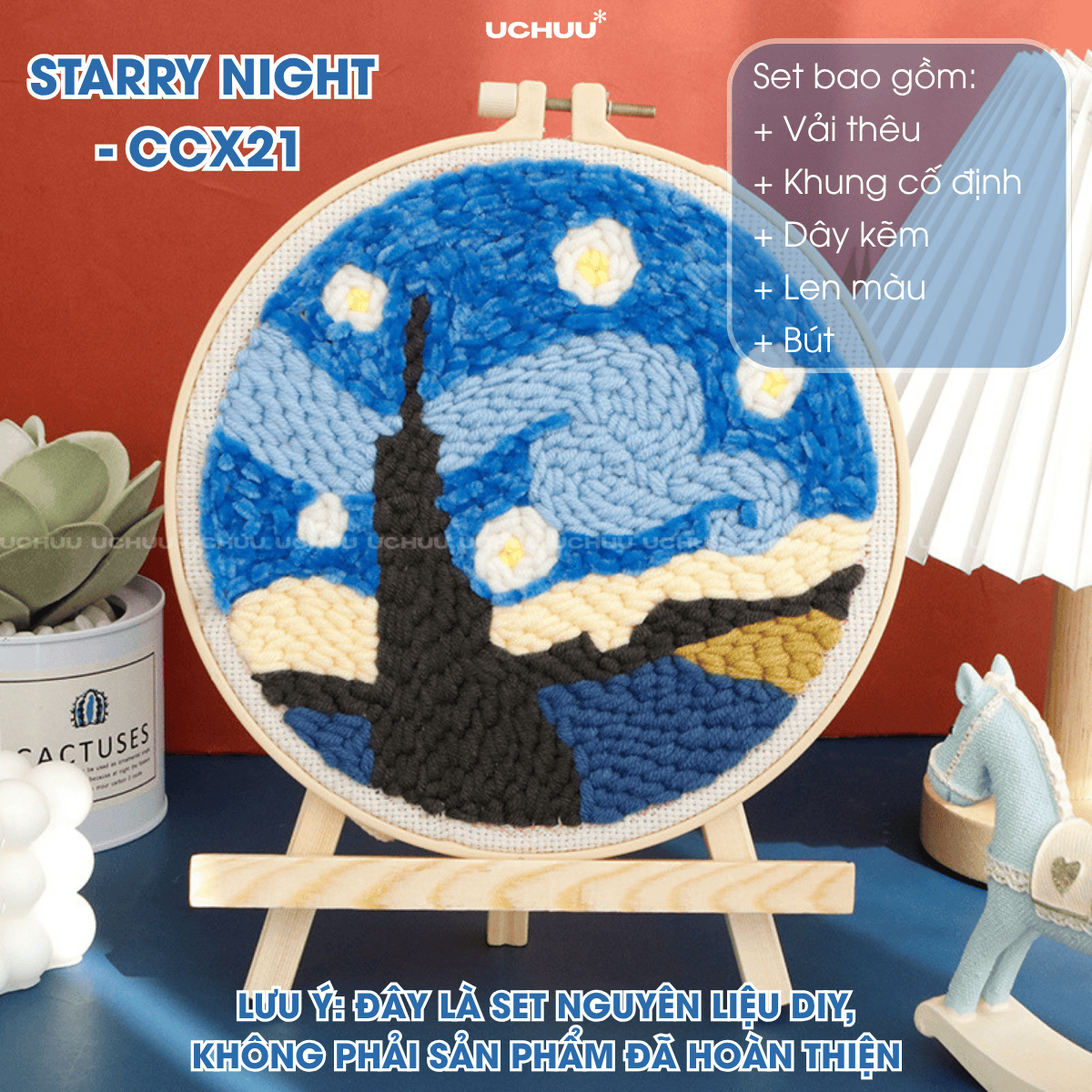 Tranh Thêu Len Nổi