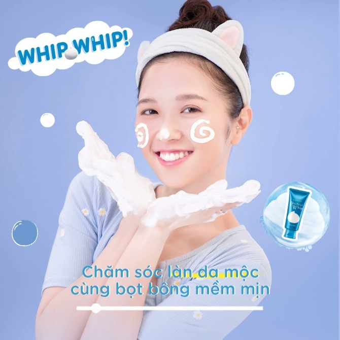 Sữa rửa mặt làm sạch tối ưu Senka Perfect Whip 120g 4