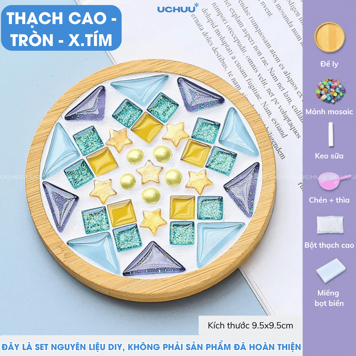 Lót Ly Khảm Đá Mosaic