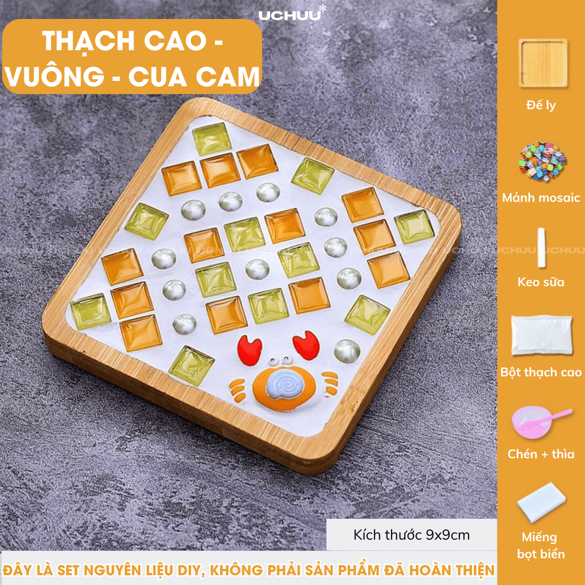 Lót Ly Khảm Đá Mosaic