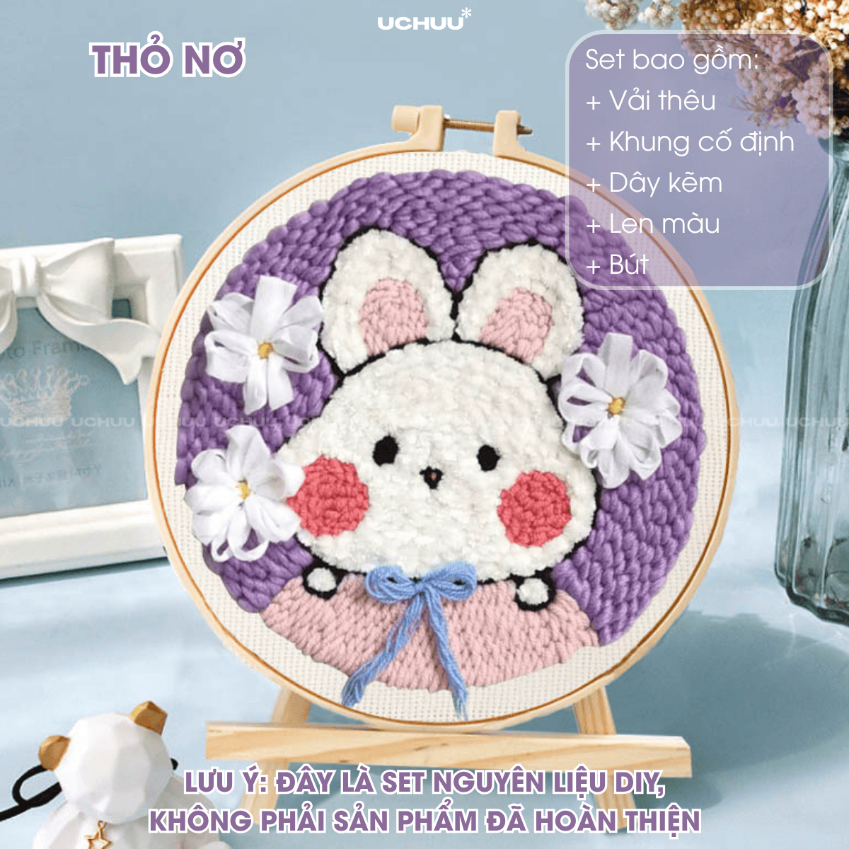 Tranh Thêu Len Nổi