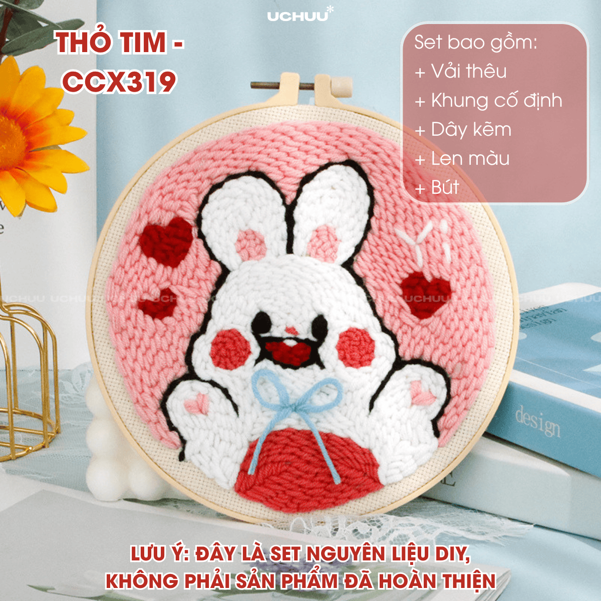 Tranh Thêu Len Nổi