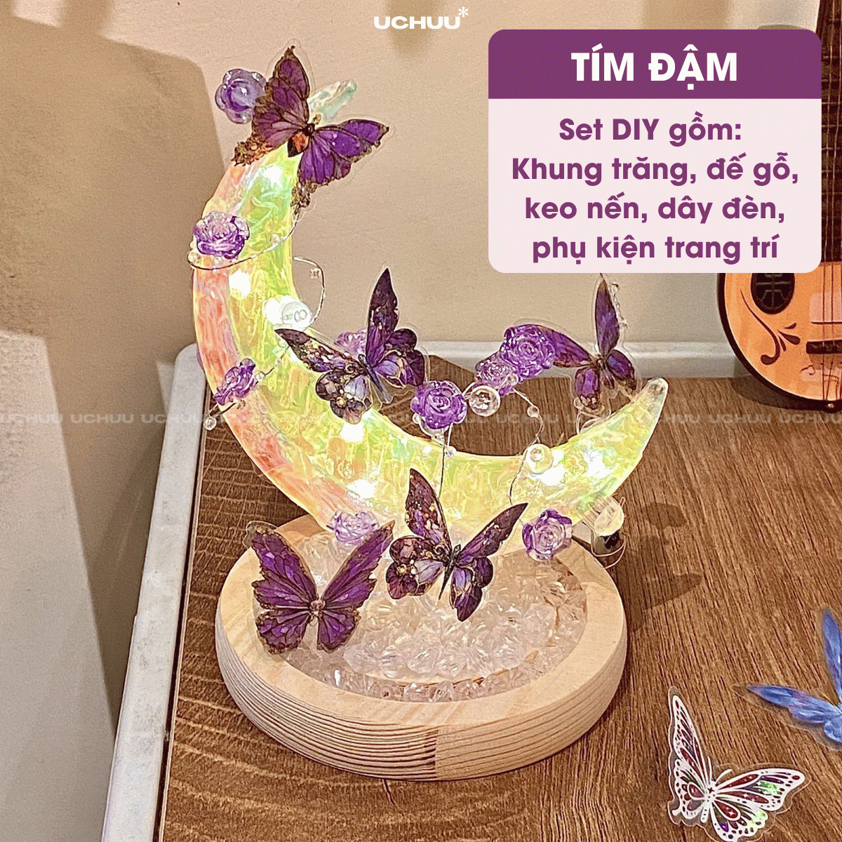 Đèn Trăng Bướm DIY