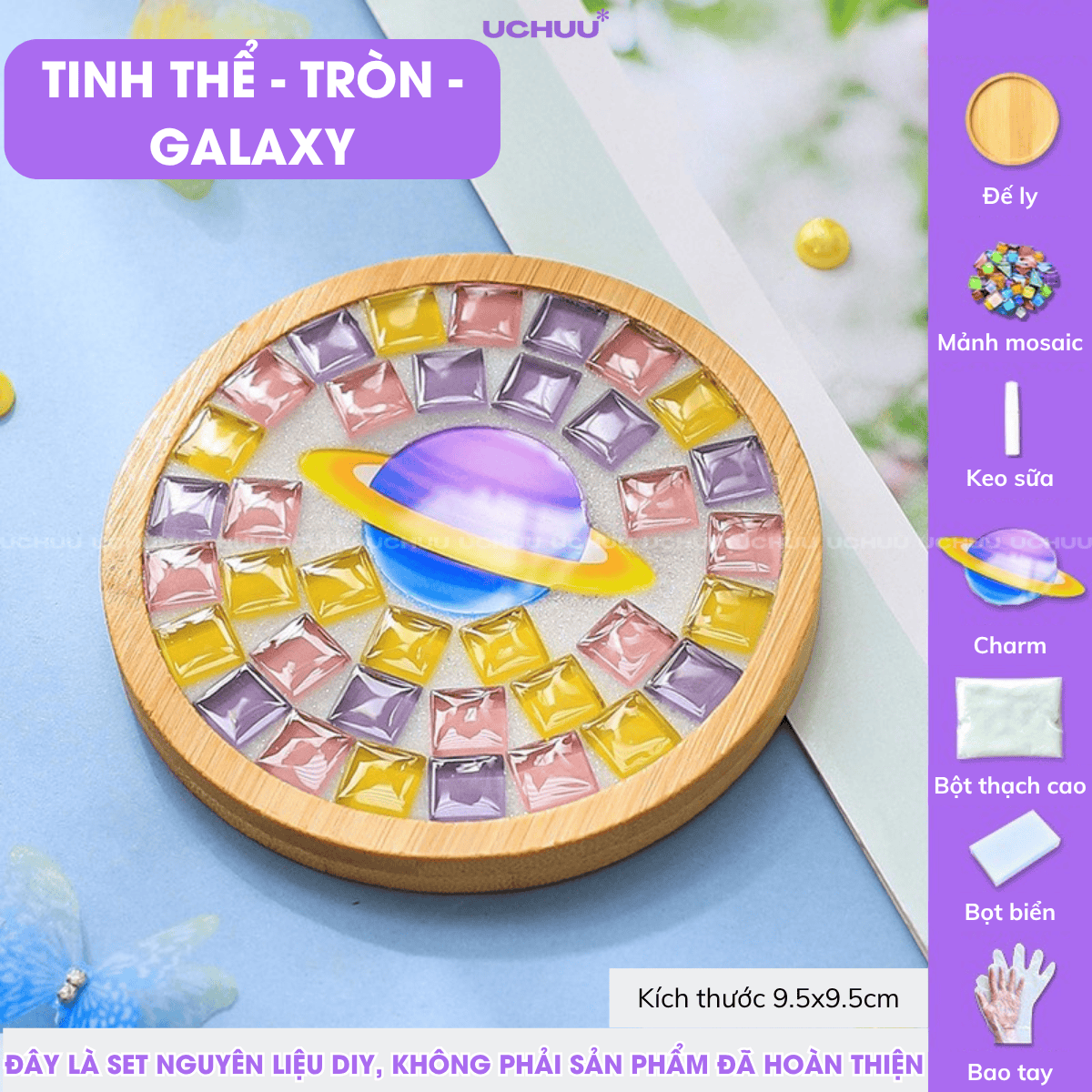 Lót Ly Khảm Đá Mosaic
