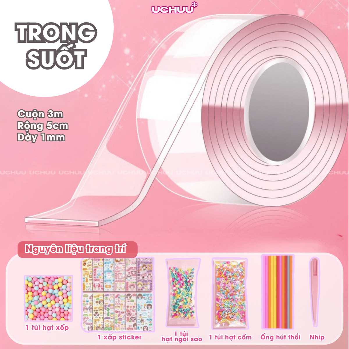 Bộ Băng Keo Nano Thổi Bong Bóng