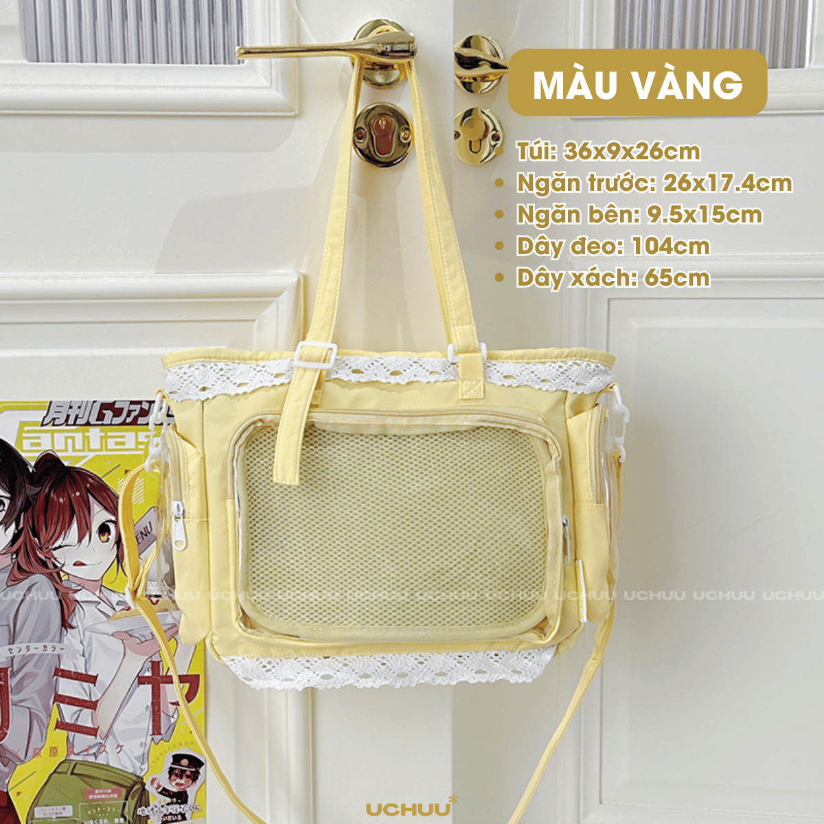 Túi Vải Viền Ren
