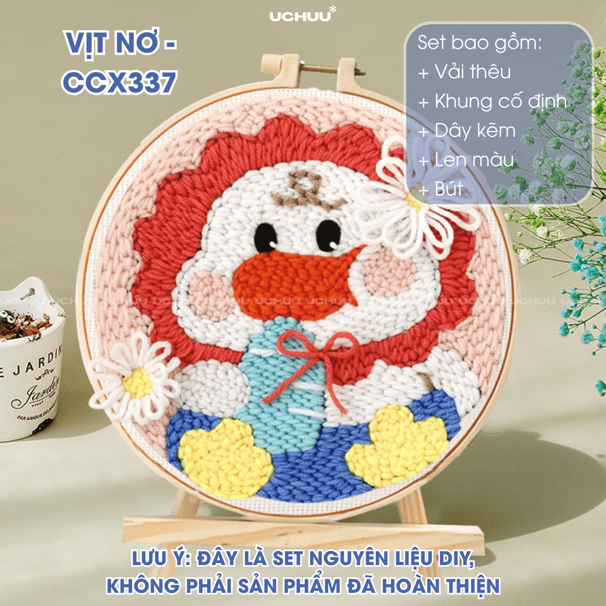 Tranh Thêu Len Nổi