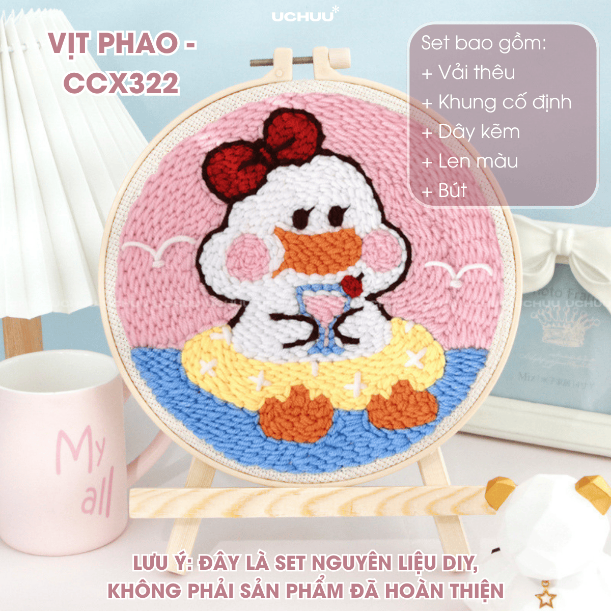 Tranh Thêu Len Nổi