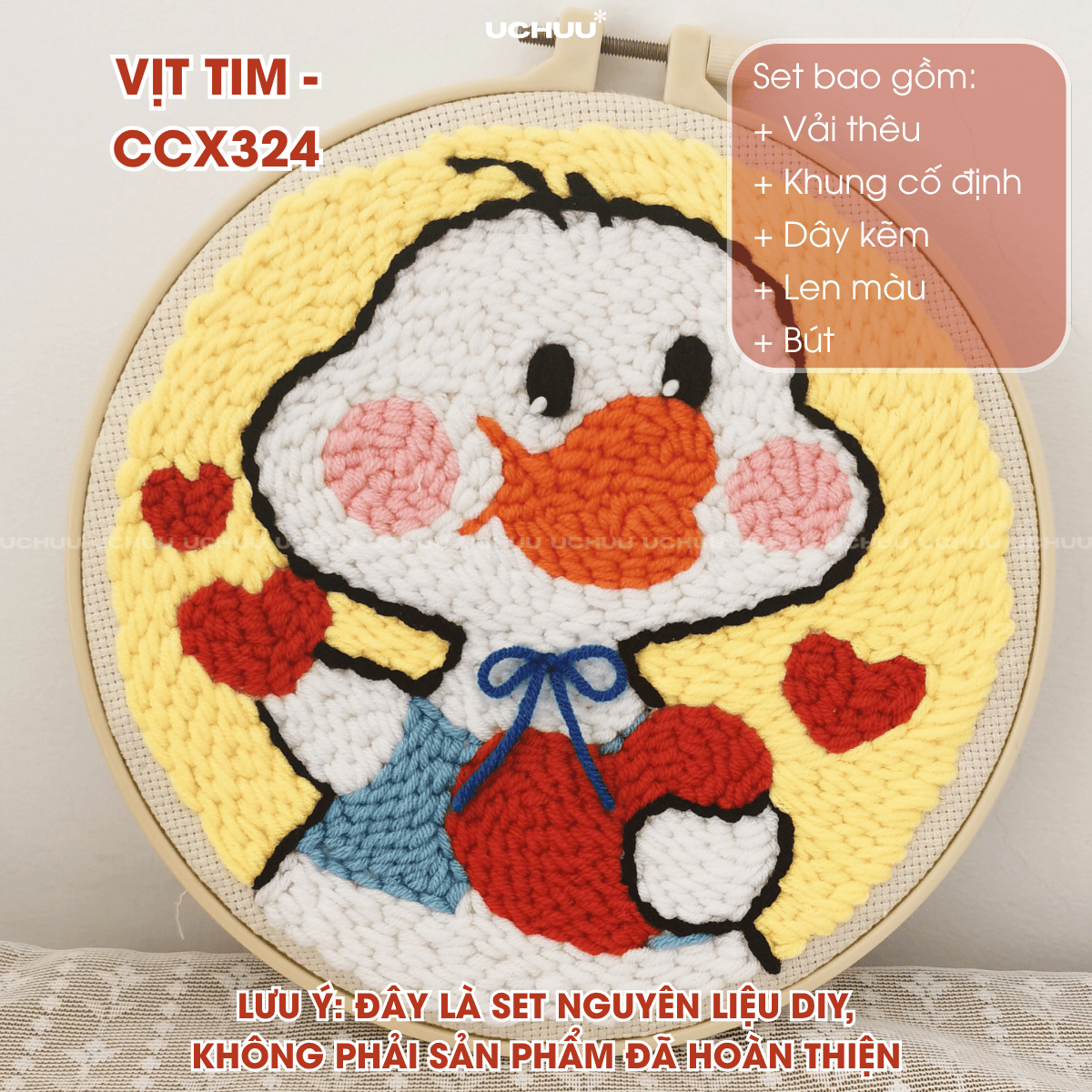 Tranh Thêu Len Nổi