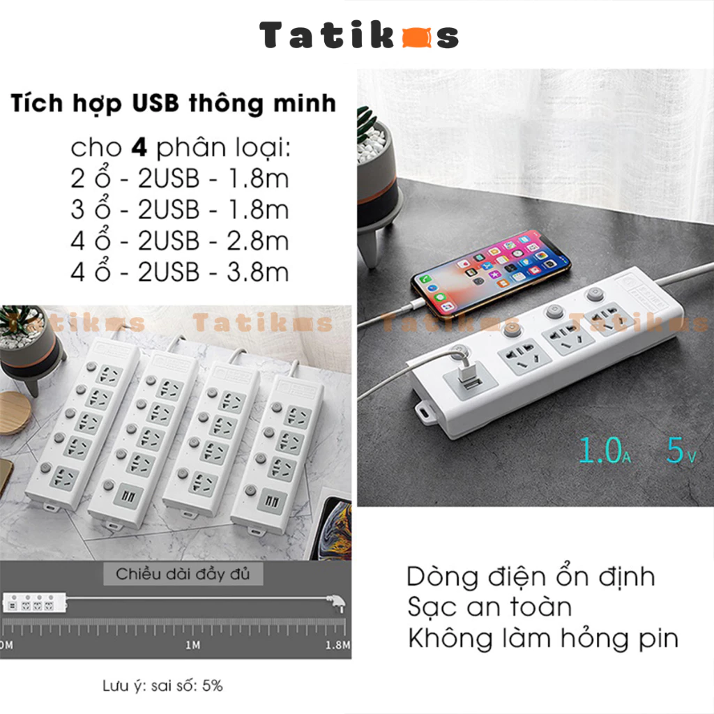 Ổ Cắm Điện cổng USB
