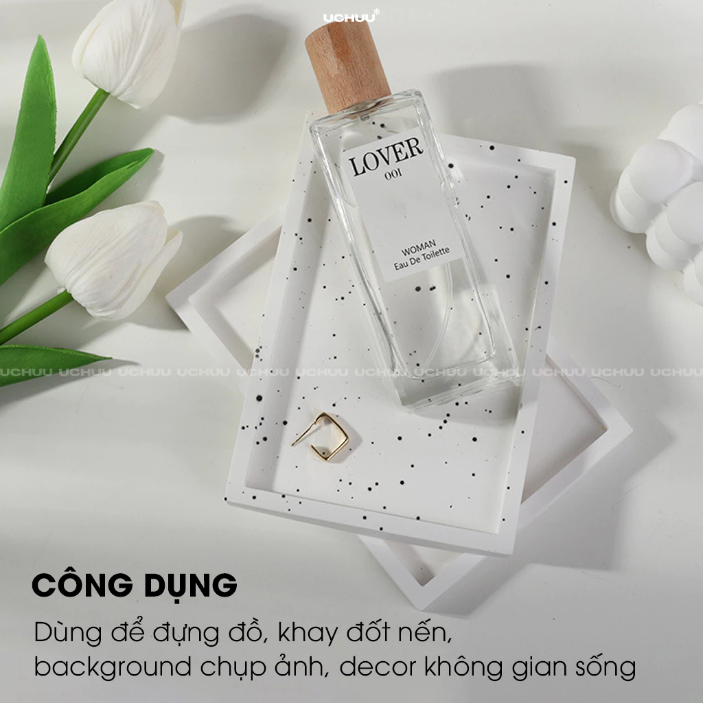 Khay thạch cao viền dày
