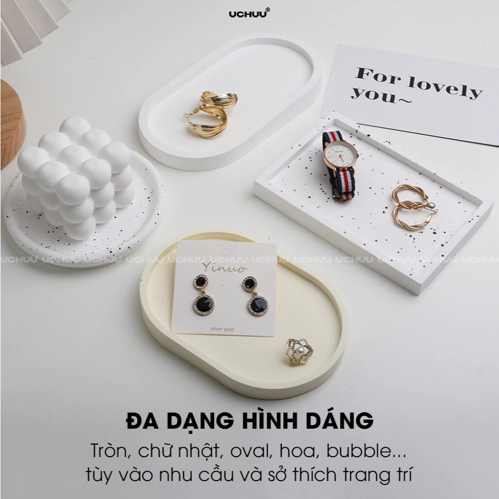 Khay thạch cao viền dày