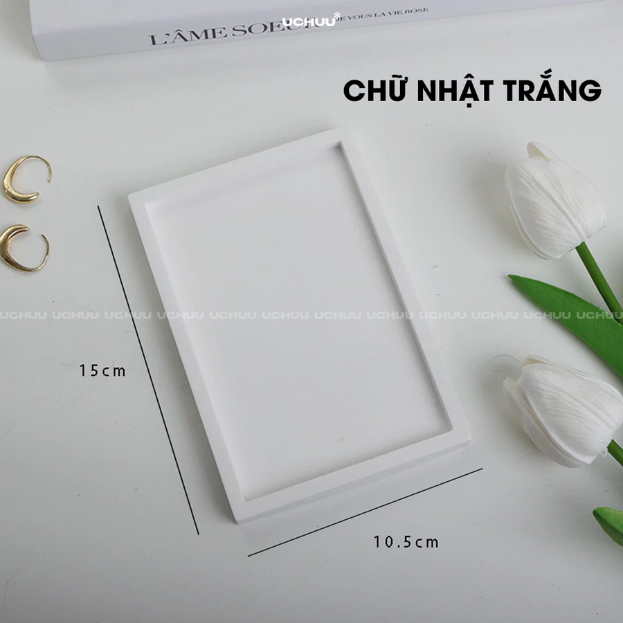 Khay thạch cao viền mỏng