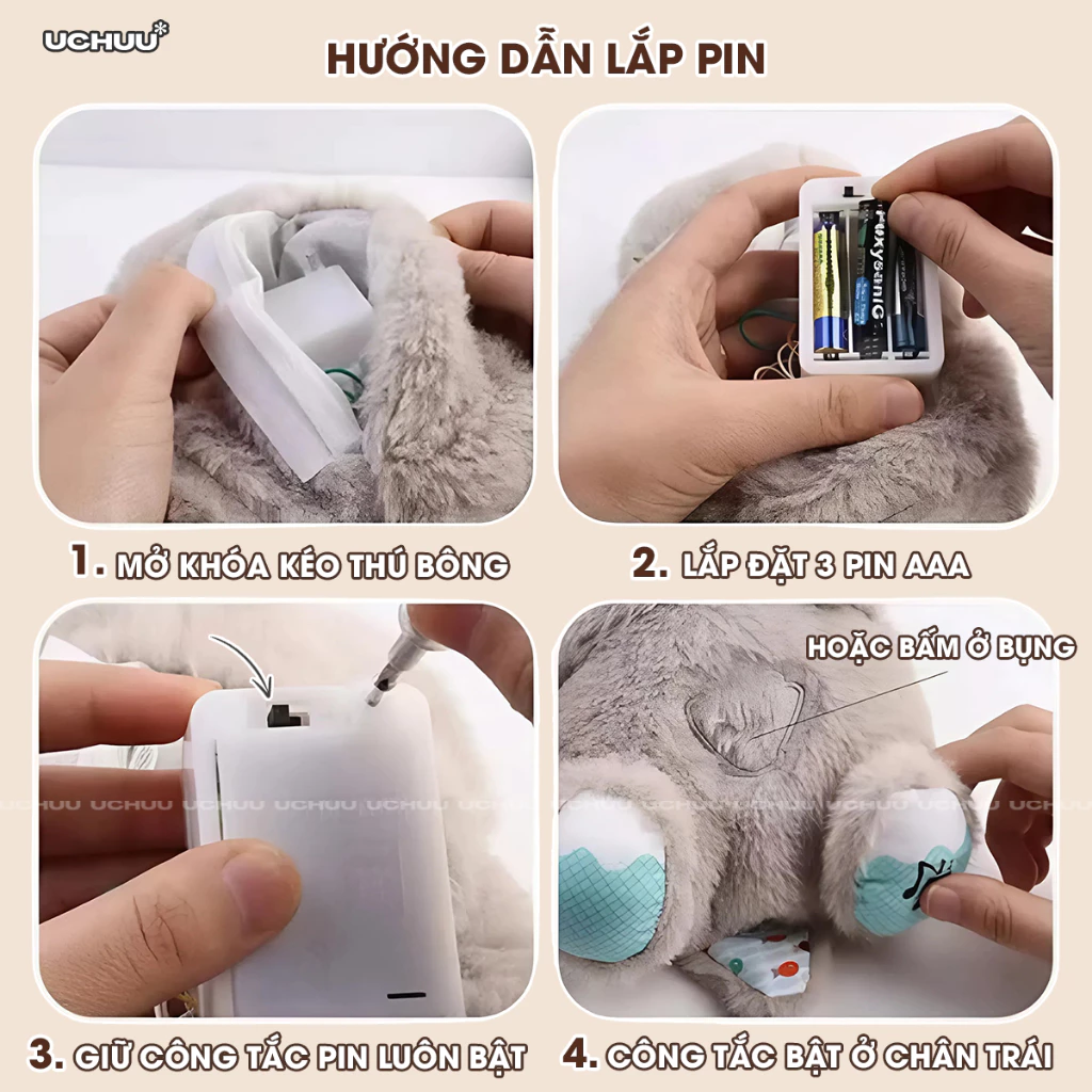 Gấu Bông Nhịp Thở