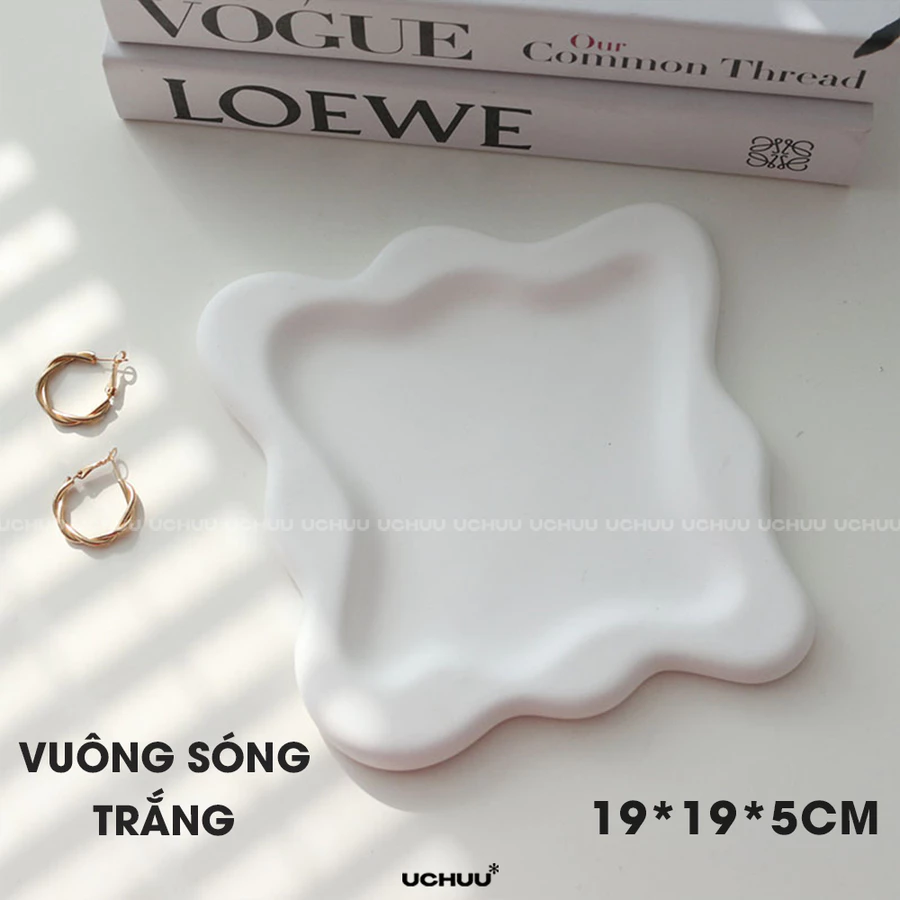 Khay thạch cao viền dày