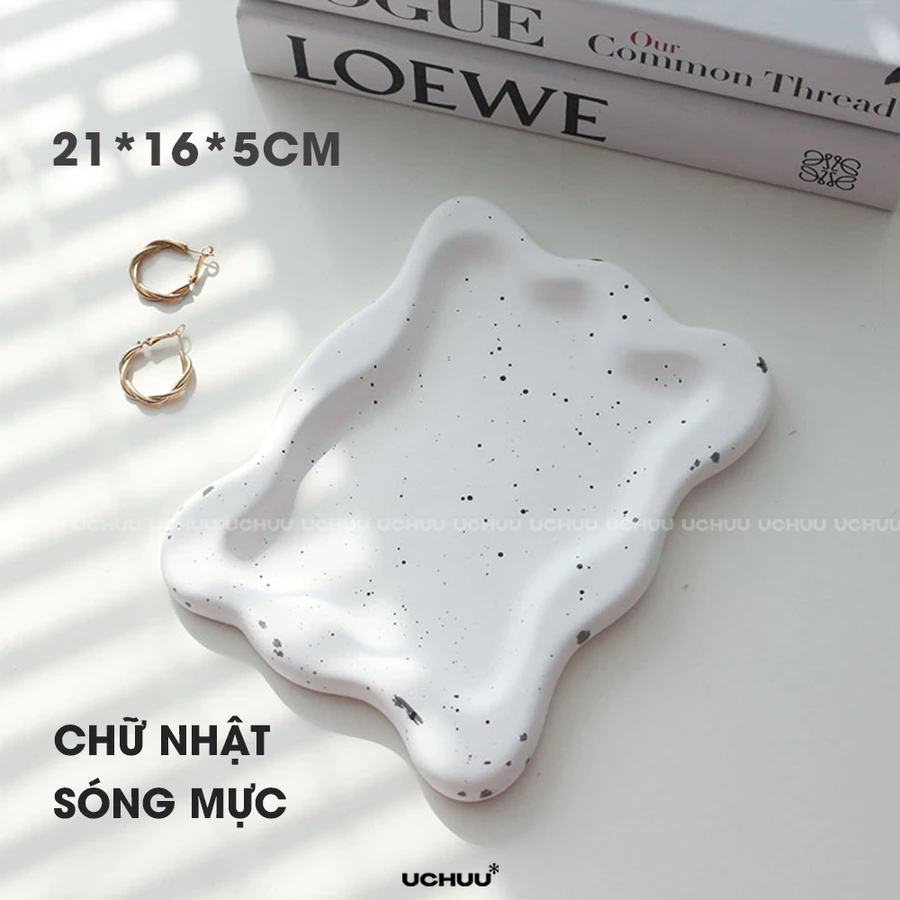Khay thạch cao viền dày